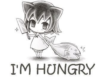 hungry anime kitty Pictures, Images and Photos