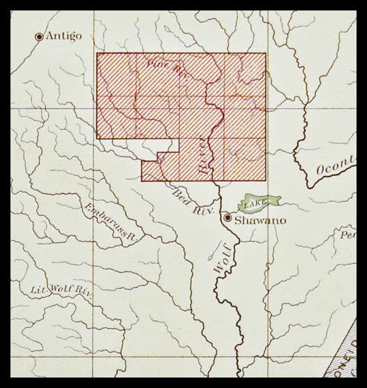 MAP 1 Wisconsin ONEIDA + MENOMINEE Indian Reservation eBay