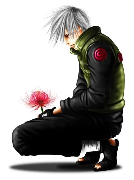 Kakashiandflower.jpg Lonely Flower image by Axel-dancingflames