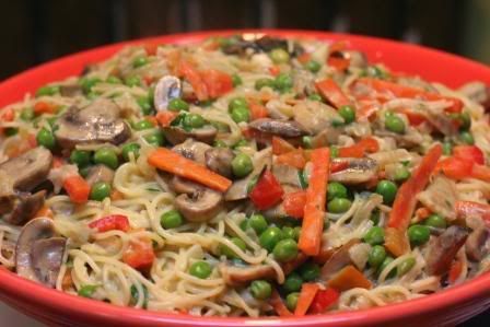 Pasta Primavera capellini primavera. Pasta Primavera