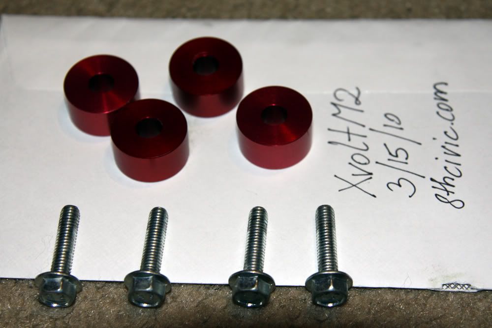 FOR SALE Red Hood Spacers 20 8th Generation Honda Civic Forum