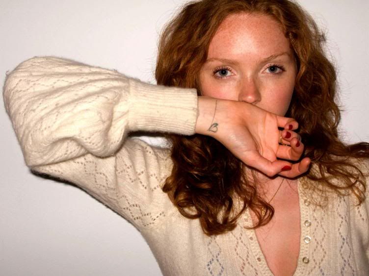 lily cole tattoo. photo of Lily Coles tattoo