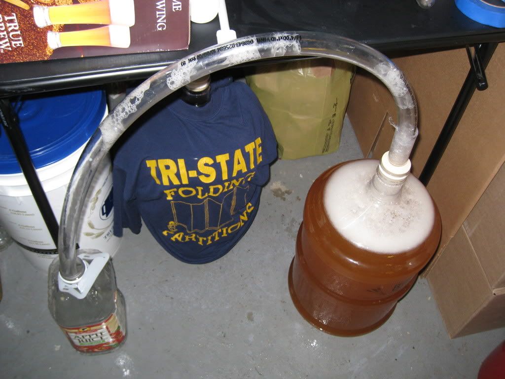 Blow off tube set up Homebrew Talk Beer, Wine, Mead, & Cider