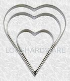 3 PCE HEART CUTTERS