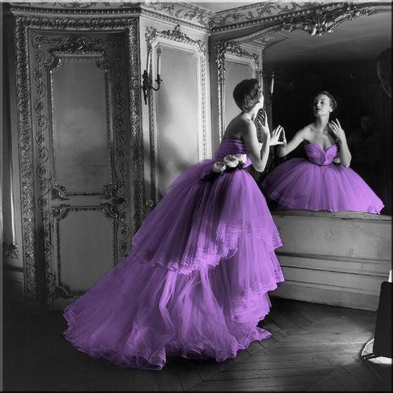 black white color purple dress fanciness color splash Pictures, Images and Photos
