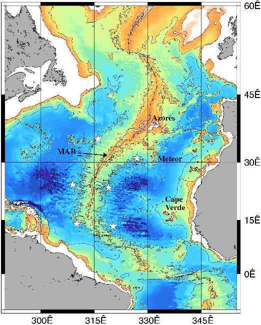 Topographic Map Of Ocean Floor Map