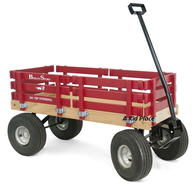 Berlin Flyer Sport Wagon F410 RED Wooden MADE IN THE U.S.A. AMISH