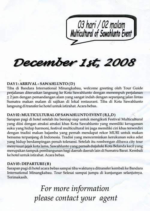 Acara HUT Sawahlunto