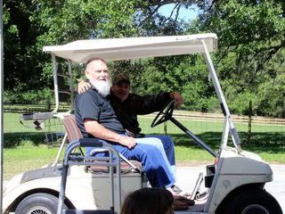 Odell and the golf cart