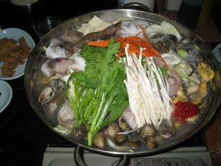 Seafood steamboat