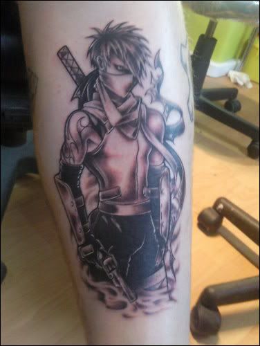 Naruto Leg theme'd Tattoo