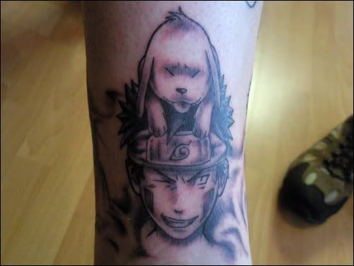 Naruto Leg theme'd Tattoo